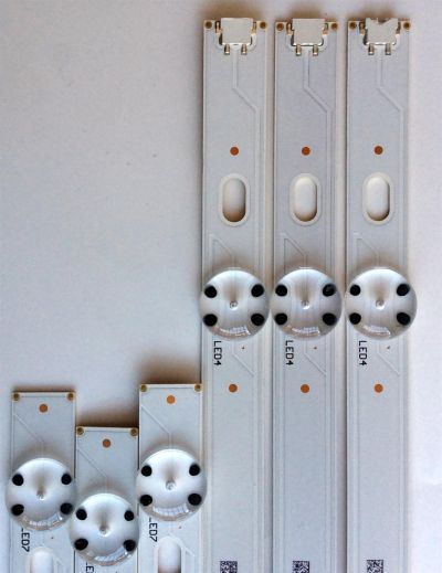 KIT DE LED'S PARA TV (6 PIEZAS) / LG A-TYPE LC43490077A / B-TYPE LC43490078A / LC43490077A / LC43490078A / SSC_43UJ63_A_S / SSC_43UJ63_B_S / SSC_43UJ63_7LED_REV01_170930 / LGD43077 / PANEL NC430DGG-AAFX3 / 43UJ6300-UA / 43UJ6300-UA.BUSYLJM - Imagen 2