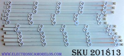 KIT DE LED'S PARA TV (12 PIEZAS) / VIZIO 6637L-0021A / 6916L-1273A / 1276A / 1241A / 1272A / PANEL LC500DUG (JF)(R1) / MODELOS E500I-A0 LATKNTBP / LATKNTAP / LAQKNTAP / LAUKNTAN / LAUKNTAP / E500D-A0 LAT / SUSTITUTOS LC500DUE (SF)(R2) / LC500DUE (SF)(U1)