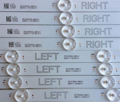 KIT DE LED´S PARA TV LG 8 PIEZAS ORIGINALES / NUMERO DE PARTE NC490DGG-AAGX1 / GAN01-1380A-P1 / GAN01-1379A-P1 / L17C / SSEZS / L17CSSEZS / PANEL NC490DGG / MODELO 49UK6300PUE / 49UK6090PUA / 49UM6900PUA / 49UM6950DUB - Imagen 2