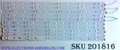 KIT DE LED'S PARA TV (10 PIEZAS) / SONY 2015SONY55_FCOM_05 / LM41-00116H / LM41-00116J / SAMSUNG_2015SONY55_FCOM_05_LEFT_REV1.0_160127 / 2015SONY55 / SAMSUNG_2015SONY55_FCOM_05_RIGHT_REV1.0_160127 / PANEL YS6S550CNG025 / A21166335C / MODELO XBR-55X700D