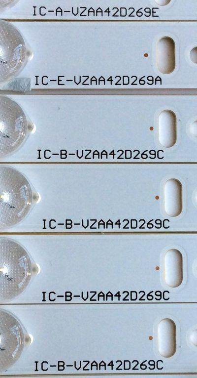 KIT DE LED'S PARA TV (12 PIEZAS) / VIZIO IC-E-VZAA42D269A / IC-A-VZAA42D269E / IC-B-VZAA42D269C / IC-F-VZAA42D269B / IC-B-VZAA42D269F / IC-C-VZAA42D269D / 098101022114 / 098101022115 / PANEL T420HVN06.0 / MODELO E420I-B0 LAQAPTAQ / E420I-B0 LATAPTAQ - Imagen 6