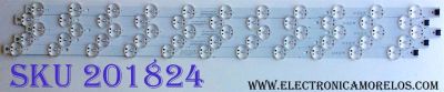 KIT DE LED'S PARA TV (5 PIEZAS) / LG SSC_TRIDENT_75UK65_S / 75UK62&amp;65 / SVL750A24 / 171201 / SSC_75UK62&amp;65_11LED_SVL750A24_REV1.0_171201 / E469119 / PANEL NC750DQE-AAGR1 / MODELOS 75UK6570PUB / 75UK6570PUB.BUSWLOR / 8H1L0029