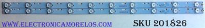 KIT DE LED'S PARA TV (2 PIEZAS) / SCEPTRE CA09PGHBYZF7B / E348423 / KB-FR-4 / LE-600 / PANEL'S CN32HA526 / HV320WX2-206 / MODELO X322BV-HDR8WX