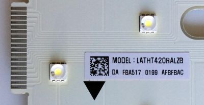 KIT DE LED'S PARA TV (8 PIEZAS) / VIZIO LATHT420RALZB / 3PDAA1001A-R / LATHT420RALZB VER2.0 / AFBFBAC / FBA517 / 0200 / PANEL LC420DUH (SC)(M1) / MODELO XVT423SV LAPPGJA - Imagen 3