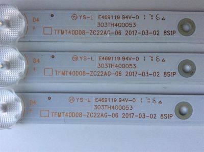 KIT DE LED'S PARA TV (3 PIEZAS) / ELEMENT / 303TH400053 / TFMT40D08-ZC22AG-06 / TH400M29 / PANEL T400-V35-DLED / MODELOS ELF4017 / ELST4017 F7C3M - Imagen 3