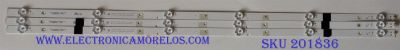 KIT DE LED'S PARA TV (3 PIEZAS) ROHS / SJ.H0.D4000601-3030AS-M-HF / 1.14.HBMD400001 / 180713S 0066DF B624 B1 1198052 / PANEL JHD400N2F31-TXL2B1QL ROHS / MODELO 40EU3000 / 40H4050E