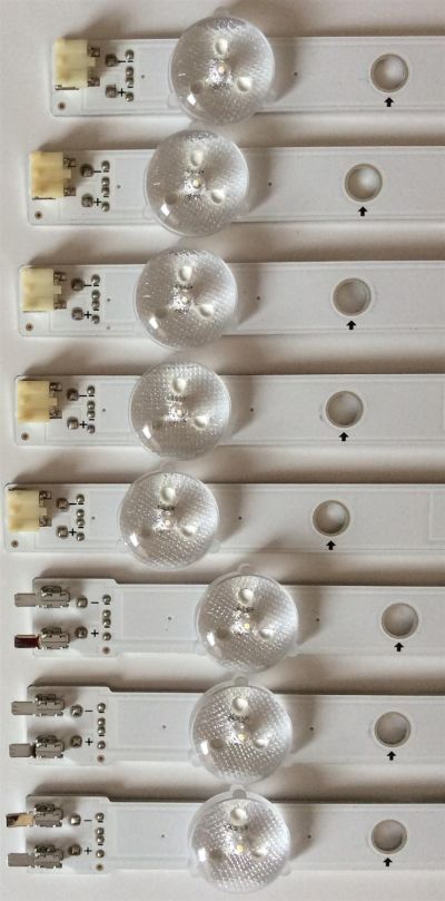 KIT DE LED'S PARA TV ((INCOMPLETO)) /  SAMSUNG BN96-39055A / BN96-39056A / D3GE-550SMA-R1 / D3GE-550SMB-R0 / SUSTITUTAS BN96-28772A / BN96-28773A / PANEL CY-DJ055BGHV1H / MODELOS UN55H6103AFXZP / UE55H6273SSXZG / UA55H6203ARXSJ / UA55H6203ARXTW - Imagen 4