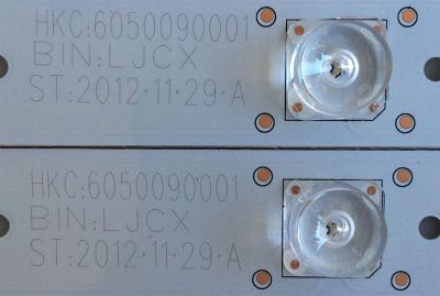KIT DE LED'S PARA TV (2 PIEZAS) / DIGITREX / 6003050416 / HKC-236W-24T7-TE01D-MCPCB / HKC-240W-24T7F-TE01A-MCPCB / PANEL 6050090001 / MODELO LED24T7TEHM - Imagen 4
