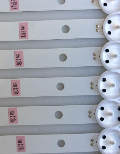 KIT DE LED'S PARA TV / VIZIO / SVG700A09_REV07_6WIC0P_R_151022 / SD70D / L1116 / PANEL 5700DHA-2 VIZIO / MODELO D70-D3 - Imagen 3