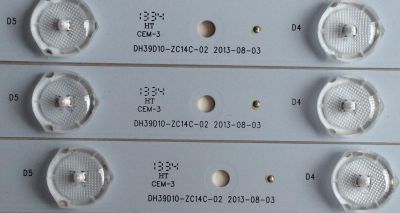 KIT DE LED'S PARA TV (3 PIEZAS) / DH39D10-ZC14C-02 / D21524 / 130821A1 / MODELO 39DHCACF93 - Imagen 3