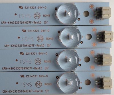 KIT DE LED'S PARA TV (4 PIEZAS) / SCEPTRE / CRH-K403535T041037F-REV1.0 / A9L07J26PAA15BHK / 006301 / PANEL CN39HD49 / MODELO X40 SBNV93CD - Imagen 2