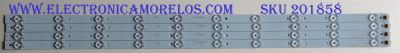 KIT DE LED'S PARA TV (4 PIEZAS) / SCEPTRE / CRH-K403535T041037F-REV1.0 / A9L07J26PAA15BHK / 006301 / PANEL CN39HD49 / MODELO X40 SBNV93CD