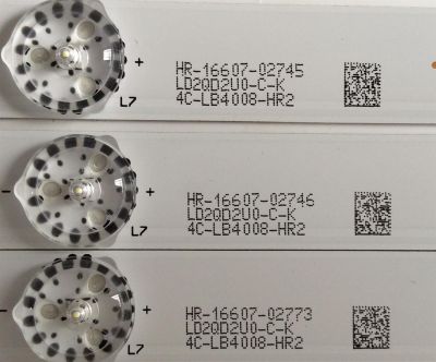 KIT DDE LED'S PARA TV (3 PIEZAS) / TCL / 40HR330M0BA2 / LD2QD2U0-C-K / 4C-LB4008-HR2 / PANEL LVF400550T / MODELO 40F53750 - Imagen 2