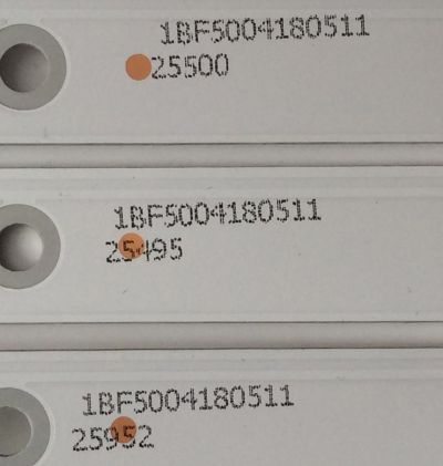 KIT DE LED'S PARA TV (3 PIEZAS) / ZX43ZC332M08A1 V0 / 1BF5004180511 / PANEL'S CN430CN61 / CN430CN6210 / HV430F.HB-N10 / MODELO ONC18TV001 - Imagen 2