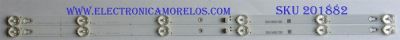 KIT DE LED'S PARA TV (2 PIEZAS) / TCL / 006-P1K3552B / TOT_32D2900_2X6_3030C_6S1P / PANEL LVW320ND1L / MODELO 32S301