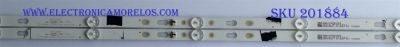 KIT DE LED'S PARA TV (2 PIEZAS) / TOSHIBA / 303TC320037 / TCL32D05-ZC22AG-14 / 4C-LB320T-ZCC / PANEL T8-32FY190-LPBX1 / 