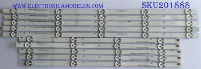 KIT DE LED'S (10 PIEZAS) / VIZIO / I-5000WS80091 / I-5000WS80091-L-V3 / PANEL UT-550T32508 / MODELO E50-F2