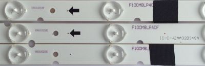 KIT DE LED'S PARA TV (3 PIEZAS) / JVC / IC-C-VZAA32D349A / IC-C-VZAA32D349B / IC-C-VZAA32D349C / PANEL LSC320HN04-801 / MODELO EM32FL - Imagen 3