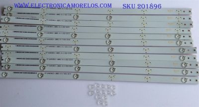 KIT DE LED'S PARA TV (11 PIEZAS) / INSIGNIA / CP-64S03E01-JBB51-0-J-2C6-2184 / PANEL 645Q3.001 / MODELO NS-65D260A13