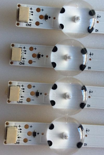 KIT DE LED'S PARA TV (4 PIEZAS) / PHILIPS / UDULED0GS074 / LG INNOTEK 43INCH FUNAI_ REV.A / 43W6S1P / PANEL UADV4XG / MODELO 43PFL5602/F8 - Imagen 2