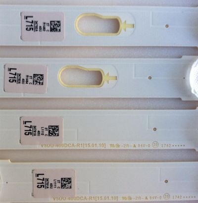 KIT DE LED'S PARA TV (10 PIEZAS) / SAMSUNG / BN96-34792A / BN96-34791A / PANEL'S CY-WJ040HGLV1H / CY-GJ040HGLVFH / CY-GJ040HGLVDH / CY-GJ040FLLV1H / CY-GJ040HGLVGH / MODELOS UA40JU6800JXZK / UA40JU7000KXZN / (MAS MODELOS EN DISCRIPCIÓN) - Imagen 2