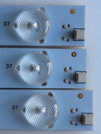 KIT DE LED´S PARA TV (3PIEZAS) / UPSTAR /  KM031LDAH02 / 31.11.031500008 / 303KJ3155036 / KJ315D07-ZC14F-03 / PANEL KM0315LDPH04-HO3 / MODELO P32WX - Imagen 3