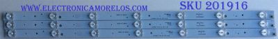KIT DE LED´S PARA TV (3PIEZAS) / UPSTAR /  KM031LDAH02 / 31.11.031500008 / 303KJ3155036 / KJ315D07-ZC14F-03 / PANEL KM0315LDPH04-HO3 / MODELO P32WX