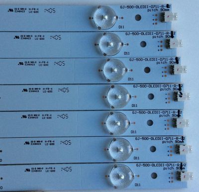 KIT DE LED'S PARA TV (14 PIEZAS) / SHARP / GJ-500-DLEDII-D711-L-V2 / EPJHB67F7D219-F46L / PANEL TPT500J1 / MODELO LC-50LE352U - Imagen 2