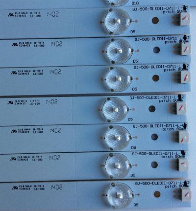 KIT DE LED'S PARA TV (14 PIEZAS) / SHARP / GJ-500-DLEDII-D711-L-V2 / EPJHB67F7D219-F46L / PANEL TPT500J1 / MODELO LC-50LE352U - Imagen 3