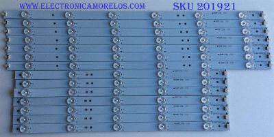 KIT DE LED'S PARA TV (14 PIEZAS) / SHARP / GJ-500-DLEDII-D711-L-V2 / EPJHB67F7D219-F46L / PANEL TPT500J1 / MODELO LC-50LE352U