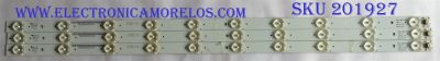 KIT DE LED'S PARA TV (3 PIEZAS) / SEIKI / 910-320-1015 / D1 M102 1 D B / MODELO SE32HY19T