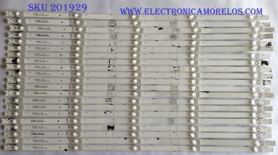 "KIT DE LED'S PARA TV  / HISENSE / JL.D65051330-365AS-M_V02 / C 021 / PANEL HD650S1U71-L1\S0\GM\CKD\ROH / MODELO LC-65Q7370U / NOTA IMPORTANTE : KIT CUENTA ORIGINALMENTE 22 PIEZAS ((INCOMPLETO 21 PIEZAS))	"