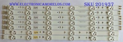 KIT DE LED´S PARA TV ( 7 PIEZAS ) / SAMSUNG /2012SVS40 / 3228 RIGHT06 REV1.5 / 2012SVS40 3228 LEFT06 REV1.5 / M517 E / MODELO 40" / NOTA IMPORTANTE : KIT CUENTA ORIGINALMENTE 10 PIEZAS ((INCOMPLETO 7 PIEZAS))
