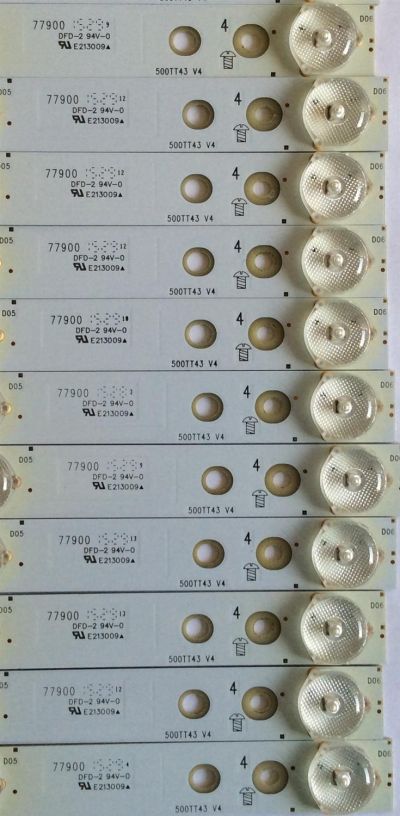 KIT DE LED'S PARA TV (12 PIEZAS) / VIZIO / 500TT43 V4 / 77900 / YX-50024010-2E772-0-B-598 / PANEL TPT500J1 -HVN07.U REV:S600 E / MODELO E50-C1 - Imagen 2