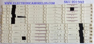 KIT DE LED'S PARA TV (12 PIEZAS) / SHARP / JVC IC-B-VZAA48D377A/B/C/D / IC-B-VZAA48D377 / IC-B-VZAA48D377A / IC-B-VZAA48D377B / IC-B-VZAA48D377C / PANEL LSC480HN03-S01 / MODELOS EM48FTR / LC-48LE551U