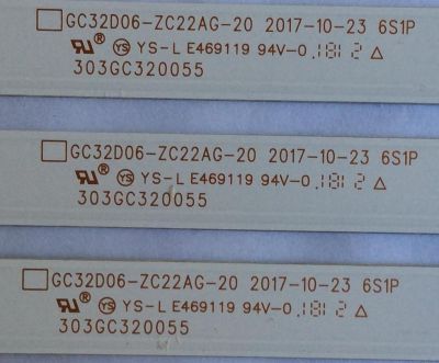 KIT DE LED´S PARA TV ( 3 PIEZAS ) / SAMSUNG / 303GC320055 / GC32D06-ZC22AG-20 / 344761000202000 / GC320M45 / PANEL BOEI320WX1 / MODELO UN32M4500BFXZA BZ01 - Imagen 2