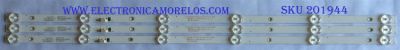 KIT DE LED´S PARA TV ( 3 PIEZAS ) / SAMSUNG / 303GC320055 / GC32D06-ZC22AG-20 / 344761000202000 / GC320M45 / PANEL BOEI320WX1 / MODELO UN32M4500BFXZA BZ01