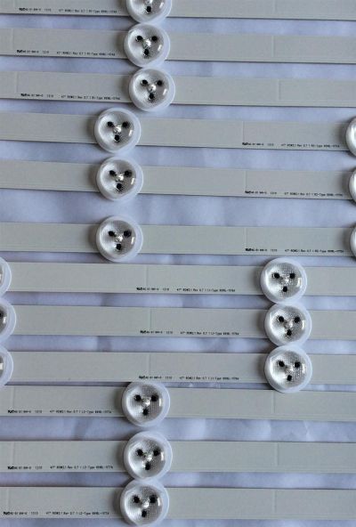 KIT DE LED´S PARA TV ( 12 PIEZAS ) / VIZIO / 6916L-1175A / 6916L-1176A / 6916L-1177A / 6916L-1174A / R1K715LB  / 47"ROW2.1 REV 0.7 1 R2-TYPE / PANEL  LC470DUG(JF)(R1 / MODELO E 470I-AO  - Imagen 2