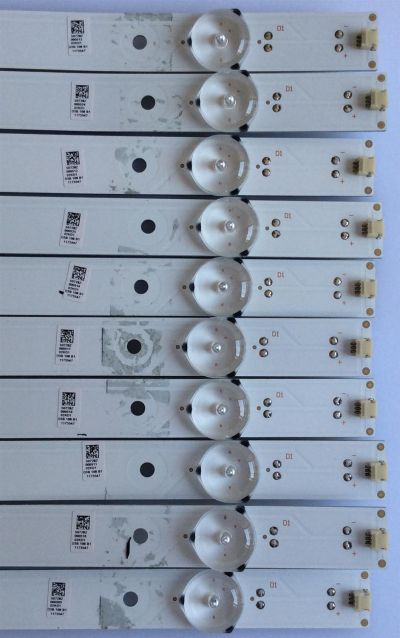 KIT DE LED'S PARA TV / (10 PIEZAS) / HISENSE / 1173547 / SVH550AQ0_REV00_RJW1_7LEDX10_161108 / D3B 108 B1 / PANEL HD550K3U82-K1\S0\GM\ROH / MODELO 55H7D - Imagen 3