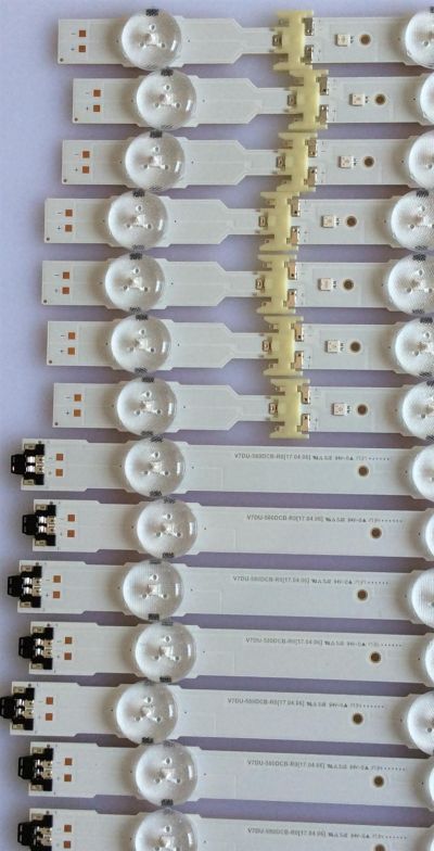 KIT DE LED'S PARA TV (14 PIEZAS)  SAMSUNG 43942A / 43943A / V7DU-580DCA-R0 / LM41-00517A / LM41-00516A / PANEL'S CY-GM058HGNV4H / CY-GM058HGNV2H / MODELOS  UN58MU6100FXZA DA01 / UN58MU6120FXZX / (MAS MODELOS EN DISCRICIÓN) - Imagen 2