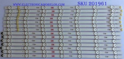 KIT DE LED'S PARA TV (14 PIEZAS)  SAMSUNG 43942A / 43943A / V7DU-580DCA-R0 / LM41-00517A / LM41-00516A / PANEL'S CY-GM058HGNV4H / CY-GM058HGNV2H / MODELOS  UN58MU6100FXZA DA01 / UN58MU6120FXZX / (MAS MODELOS EN DISCRICIÓN)