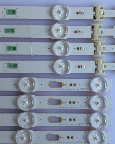 KIT DE LED'S PARA TV (8 PIEZAS) / BN96-38711A / BN96-38712A / 38711A / 38712A / S_5JU6000_43_FL_L6_V1.0_150709_LM41-00172A / PANEL CY-GJ043HGA / MODELO UN43JU640DF - Imagen 2