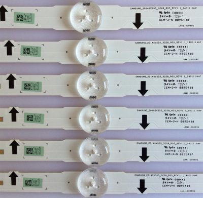 KIT DE LED'S PARA TV (12 PIEZAS) / SAMSUNG / BN96-41386A / BN96-41387A / 41386A / 41387A / SAMSUNG_2014VS55_3228_R05_REV1.1_140111NHF / LM41-00099G / CEM-3-N 009S4 08 / PANEL CY-GJ055BGAVWH / ( MODELOS EN DISCRIPCIÓN ) - Imagen 3