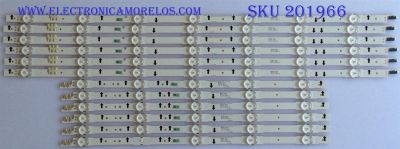 KIT DE LED'S PARA TV (12 PIEZAS) / SAMSUNG / BN96-41386A / BN96-41387A / 41386A / 41387A / SAMSUNG_2014VS55_3228_R05_REV1.1_140111NHF / LM41-00099G / CEM-3-N 009S4 08 / PANEL CY-GJ055BGAVWH / ( MODELOS EN DISCRIPCIÓN )