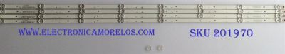 KIT DE LED´S PARA TV ( 4 PIEZAS ) / SCEPTRE / BMP2V0 / 06-50F6-4X8-3030-0D35-170921 / YF-K51M004JL8D-1001 / 261501000030 / 2301050F / MODELO H50