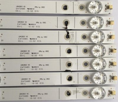 KIT DE LED´S PARA TV HISENSE (7 PIEZAS) NUMERO DE PARTE LB42603 V0 / 1197072 / 6B37 / PANEL'S JHD426N2F71-QL / HV430FHB-N10 / MODELO 43H4E - Imagen 3