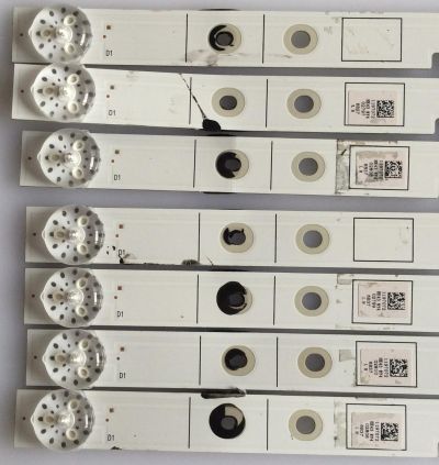 KIT DE LED´S PARA TV HISENSE (7 PIEZAS) NUMERO DE PARTE LB42603 V0 / 1197072 / 6B37 / PANEL'S JHD426N2F71-QL / HV430FHB-N10 / MODELO 43H4E - Imagen 2