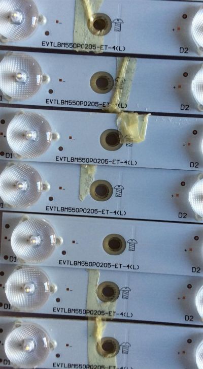 KIT DE LED'S PARA TV VIZIO (28 PIEZAS) / NUMERO DE PARTE LBM550P0205-ET-5 / LBM550P0205-EW-5 / 210BZ09DL43030M11E / 210BZ09DR43030M11E / EVTLBM550P0205-ET-4(L) / LBM550P0205-ET-5(L)(5) / LBM550P0205-EW-5(R)(5) / PANEL TPT550U2-EQLSJA.G / MODELO P55-C1 - Imagen 4