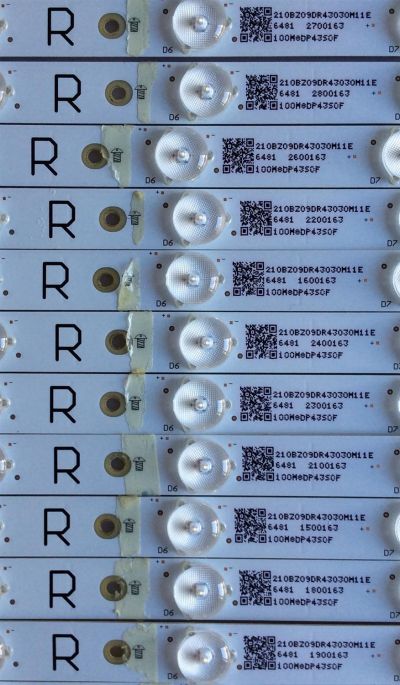 KIT DE LED'S PARA TV VIZIO (28 PIEZAS) / NUMERO DE PARTE LBM550P0205-ET-5 / LBM550P0205-EW-5 / 210BZ09DL43030M11E / 210BZ09DR43030M11E / EVTLBM550P0205-ET-4(L) / LBM550P0205-ET-5(L)(5) / LBM550P0205-EW-5(R)(5) / PANEL TPT550U2-EQLSJA.G / MODELO P55-C1 - Imagen 2