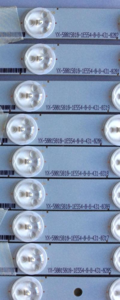 KIT DE LED'S PARA TV (16 PIEZAS) / VIZIO / 500TT10 V4 / YX-50015000-1E554 / YX-50015010-1E554 / PANEL TPT500J1 -HVN04 REV.S17TB / MODELO E500I-B1 - Imagen 4